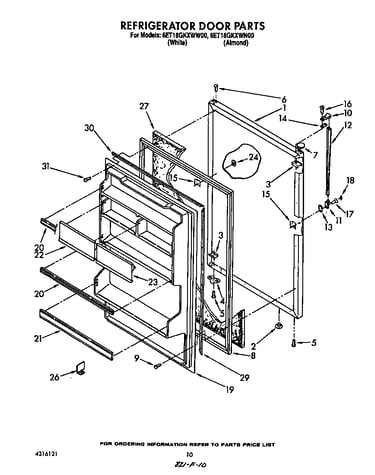 Refrigerator door