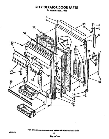 Refrigerator door