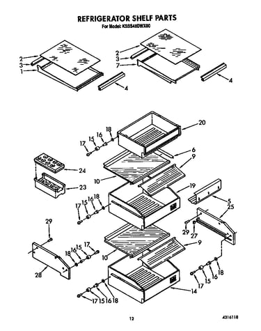 Refrigerator shelf
