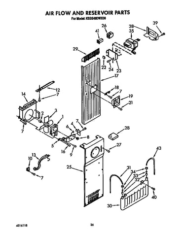 Air flow and reservoir