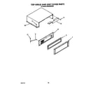 KitchenAid KSSS48DWX00 top grille and unit cover diagram