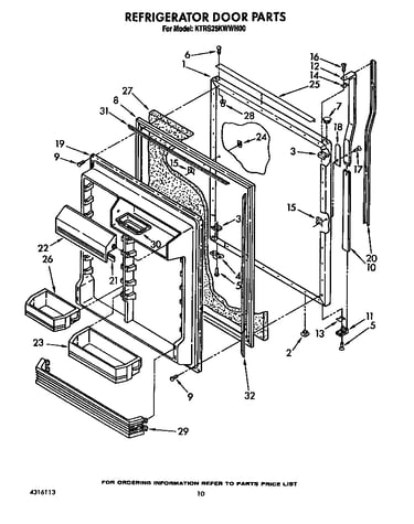 Refrigerator door