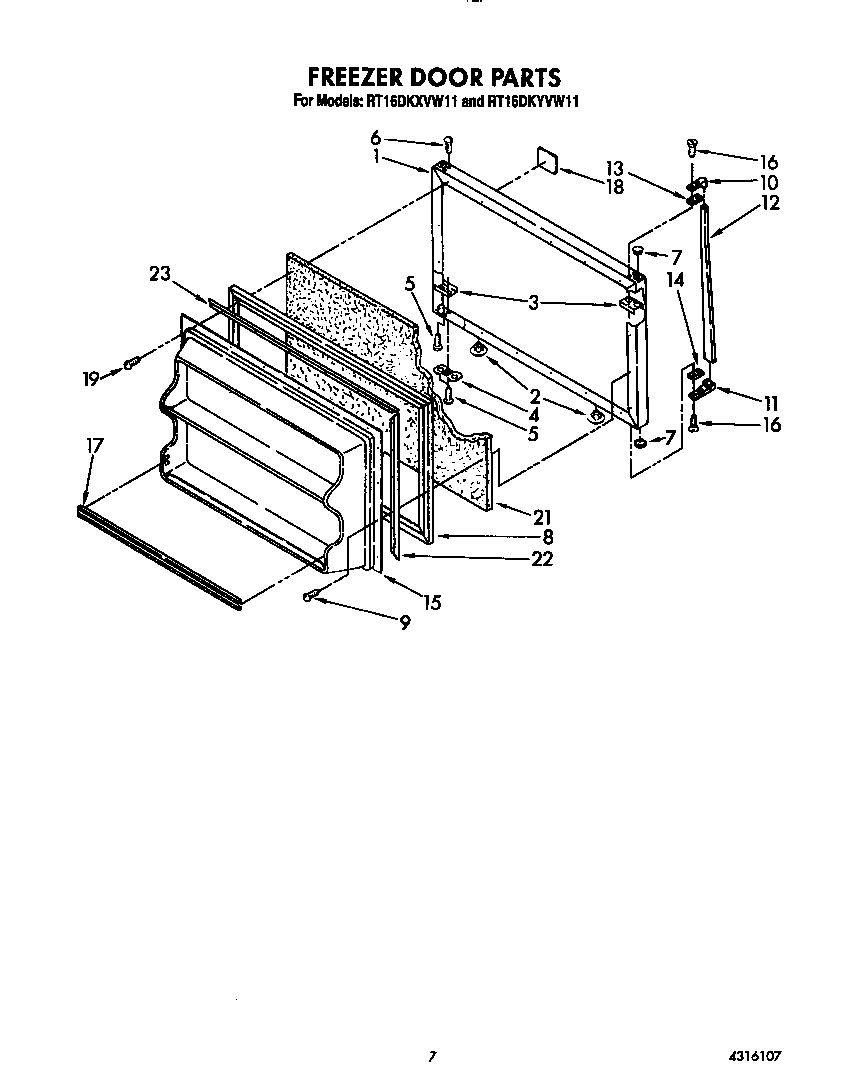 FREEZER DOOR