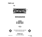 Roper RT14DCXVW11 front cover diagram
