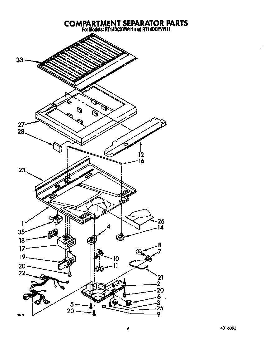 Compartment separator