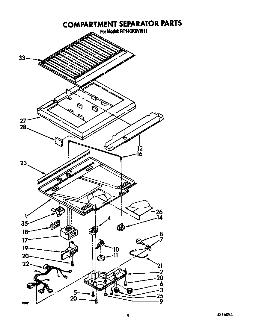 Compartment separator