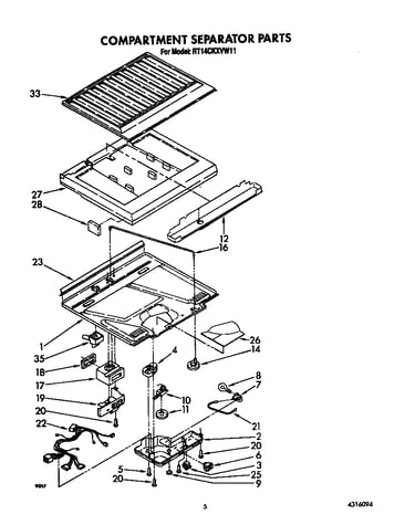 Compartment separator