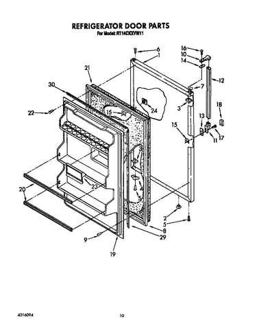 Refrigerator door