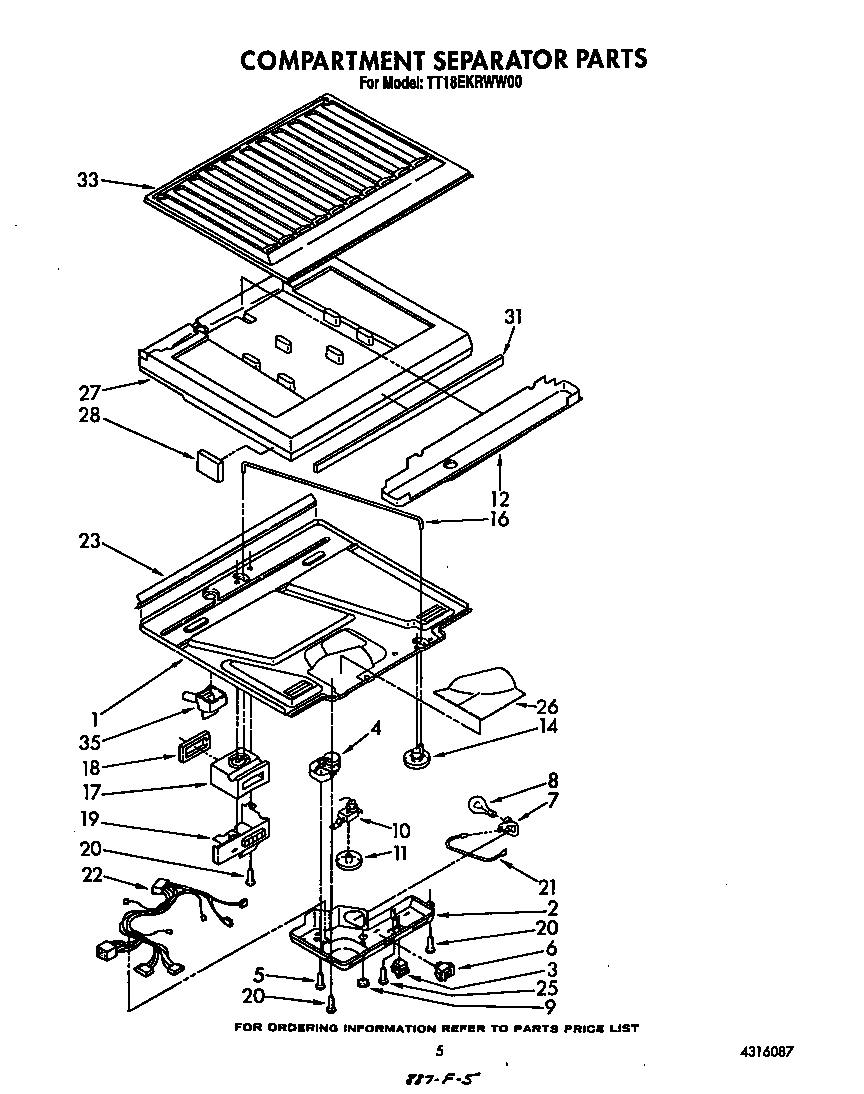 Compartment separator