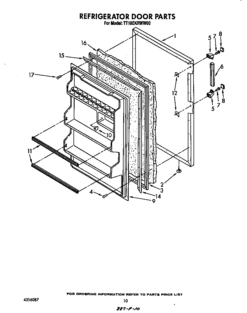 Refrigerator door