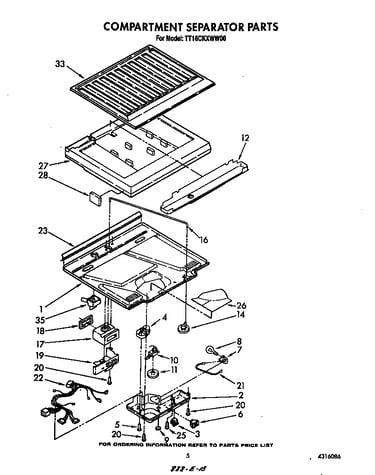Compartment separator