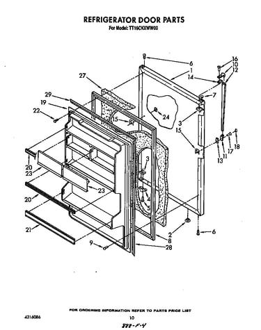 Refrigerator door