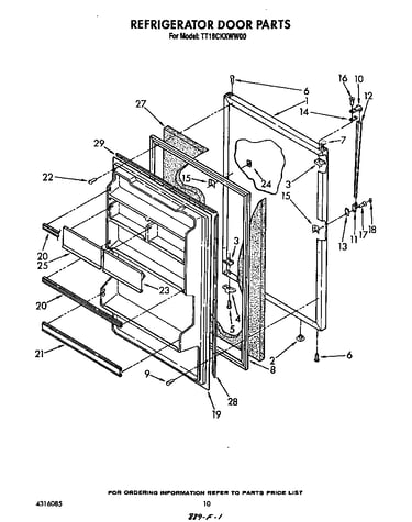 Refrigerator door