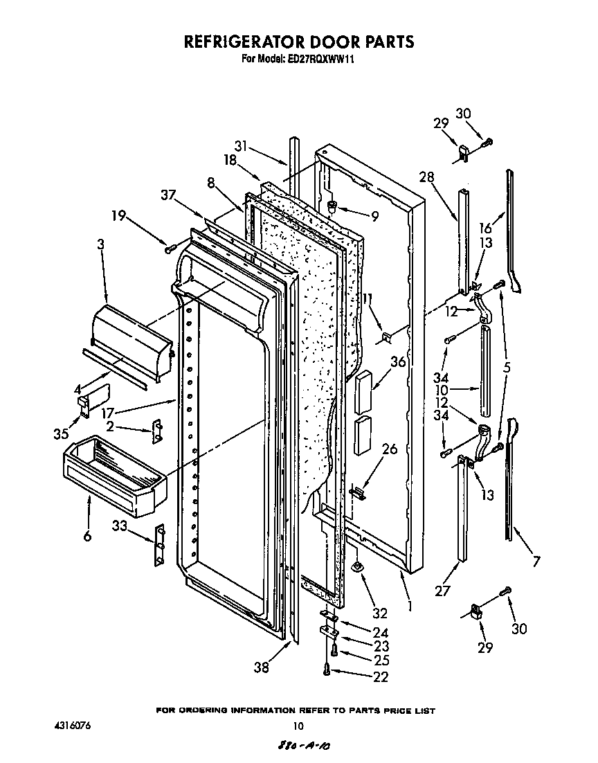 Refrigerator door
