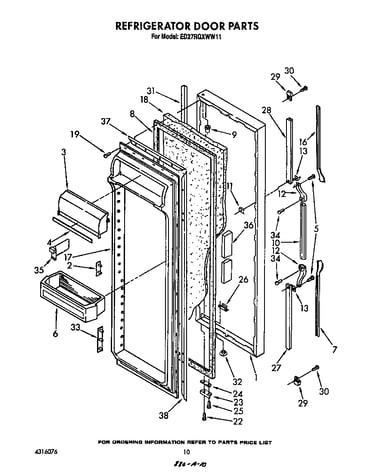 Refrigerator door