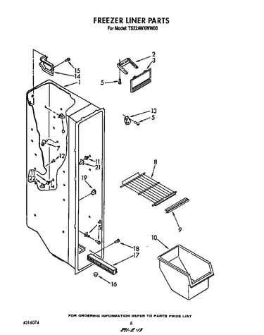 Freezer liner
