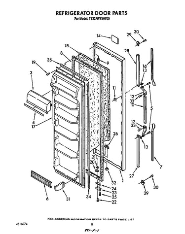 Refrigerator door
