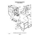 Whirlpool TS22AWXWW00 dispenser front diagram