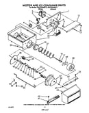 Motor and ice container