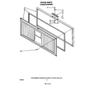 Roper RH1500RWW00 interior/exterior door panel diagram