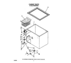 Roper RH0500RWW00 thermostat/basket diagram