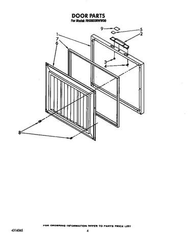 Exterior door panel/gasket