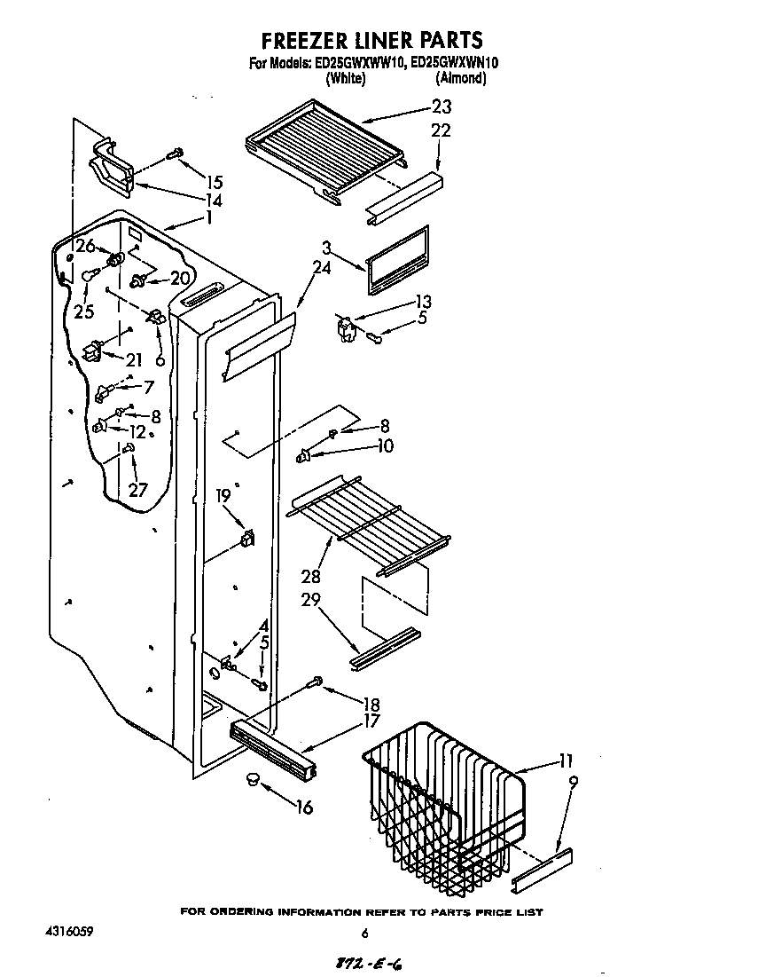 Freezer liner