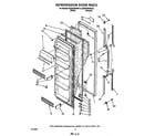 Whirlpool ED25GWXWW10 refrigerator door diagram