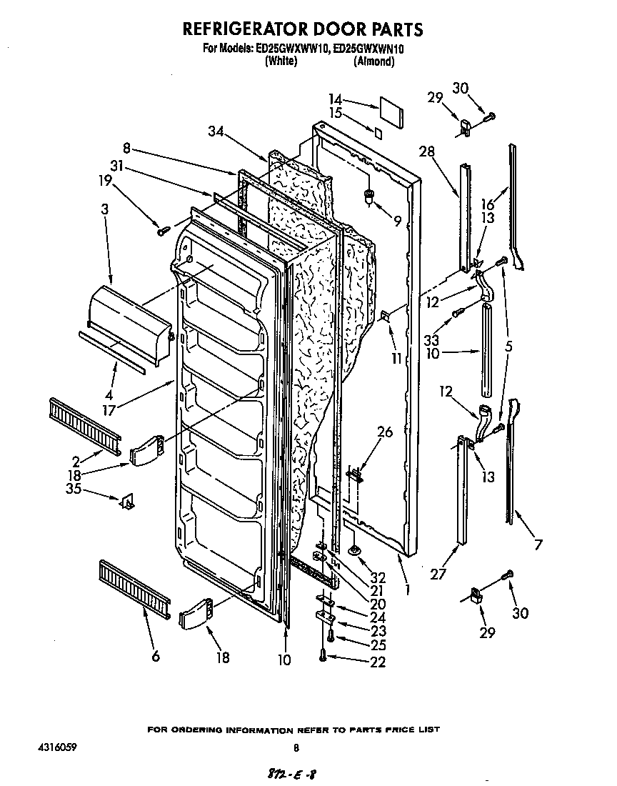 Refrigerator door