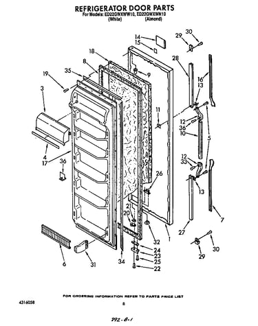 Refrigerator door