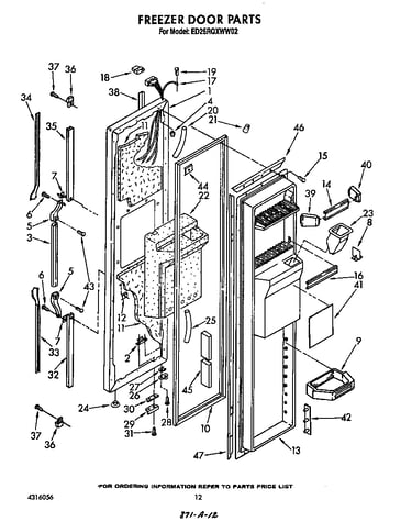 Freezer door