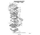 Whirlpool ED25PWXWW10 refrigerator shelf diagram