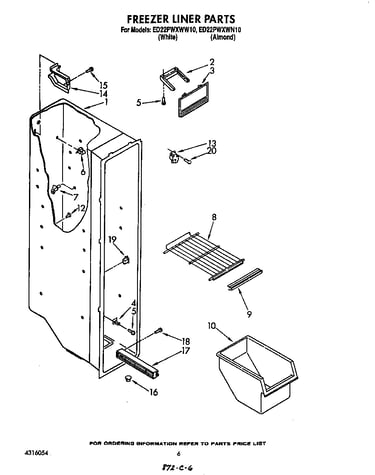 Freezer liner