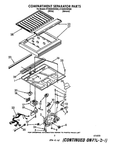 Compartment separator
