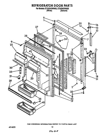 Refrigerator door