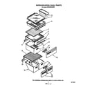 Whirlpool ED22RQXWW00 refrigerator shelf diagram