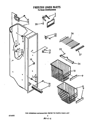 Freezer liner