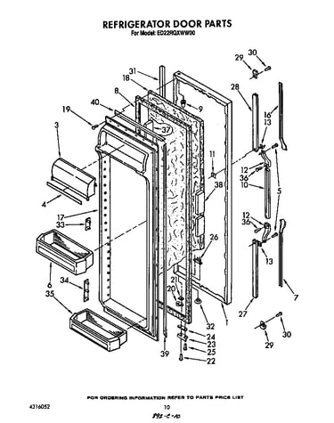 Refrigerator door