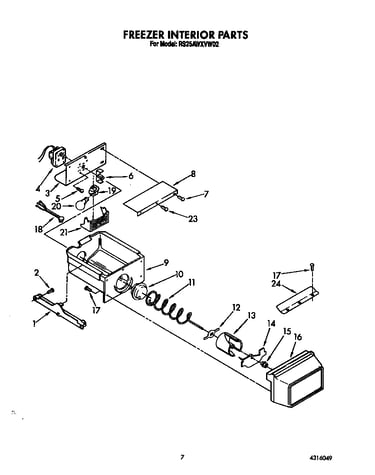 Freezer interior