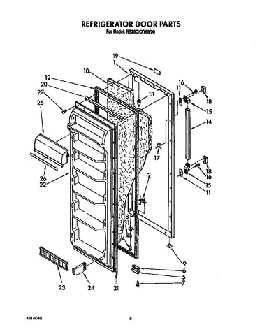 Refrigerator door