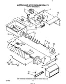 Motor and ice container