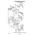 Whirlpool 3ED22DWXTW00 refrigerator liner diagram