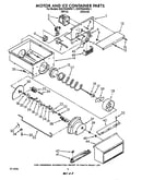 Motor and ice container