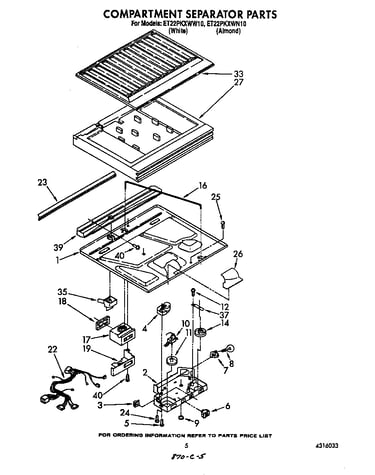 Compartment separator