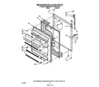 Whirlpool ET22PKXWW10 refrigerator door diagram