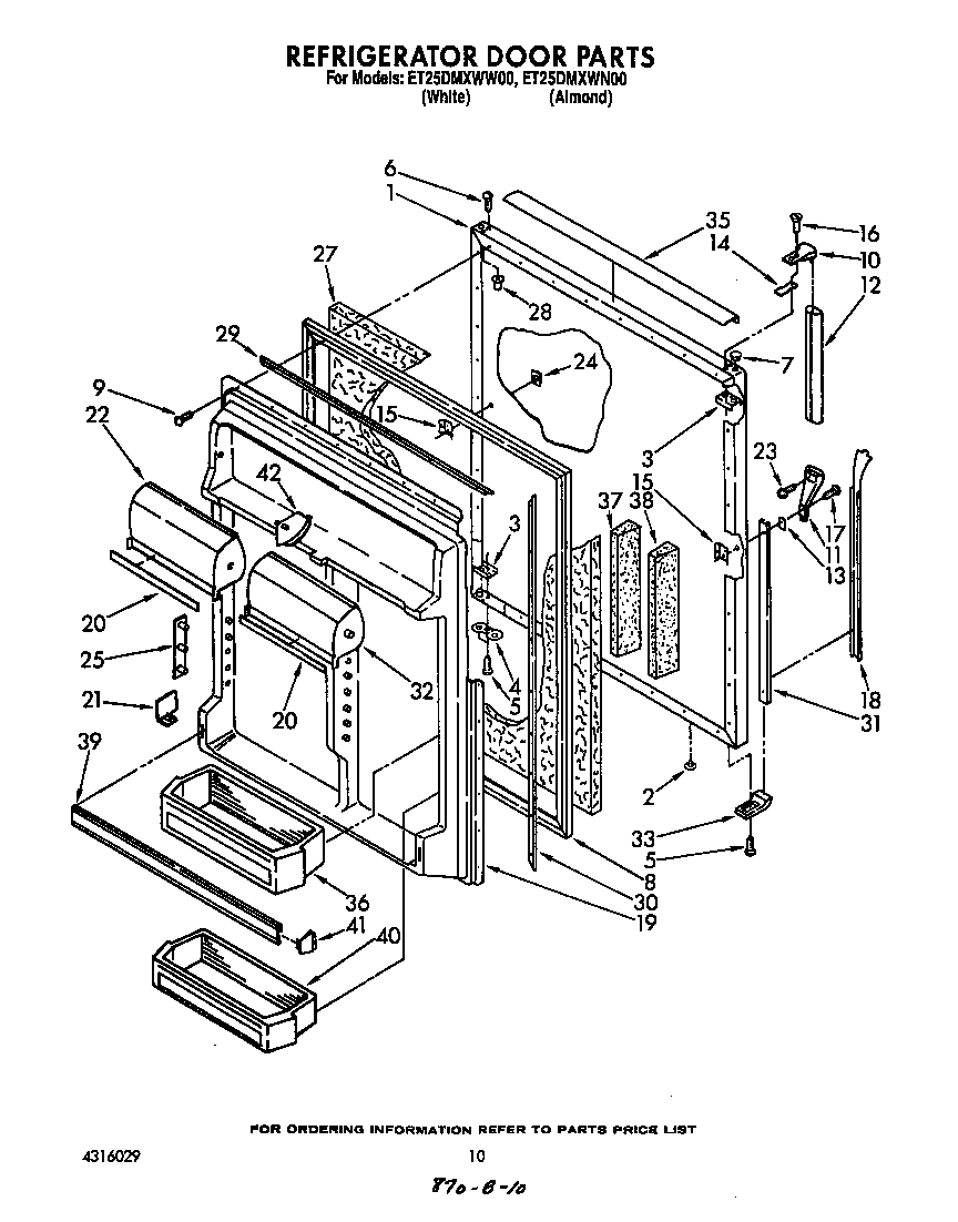 Refrigerator door