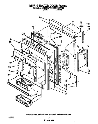 Refrigerator door