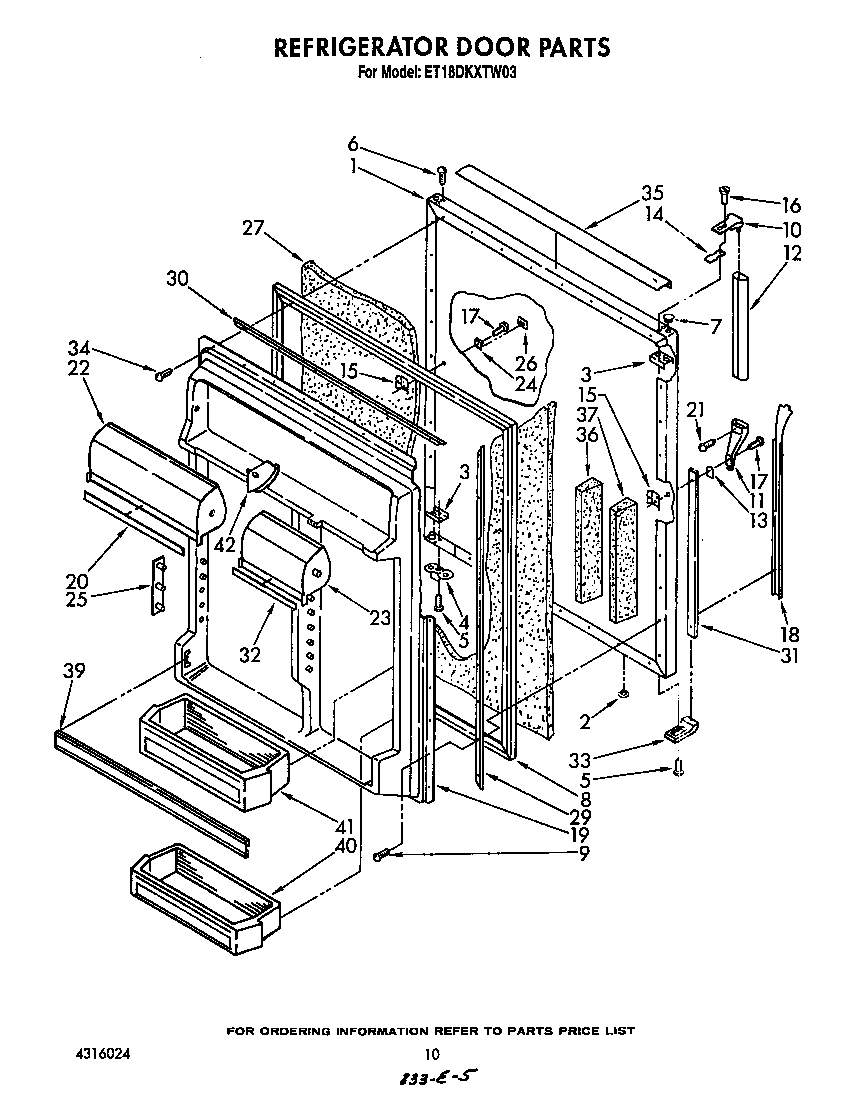 Refrigerator door