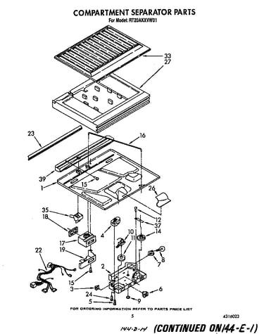 Compartment separator