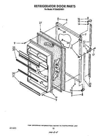 Refrigerator door